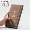 College Student A5 Retro Style Leather Notebook