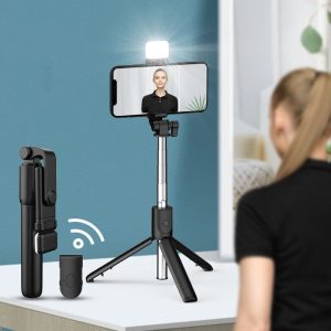 Folding Integrated Supplementary Light Retractable Tripod