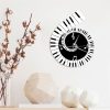 Treble Clef Piano Keyboard Musical Notes Wall Clock