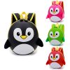 Children Cartoon Penguin Hard Shell Kindergarten Elementary School Bag