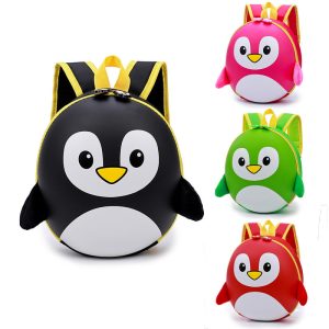 Children Cartoon Penguin Hard Shell Kindergarten Elementary School Bag