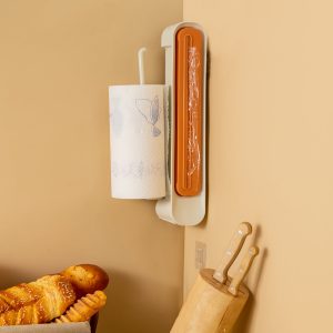 Food Wrap Dispenser Storage With Tissue Holder