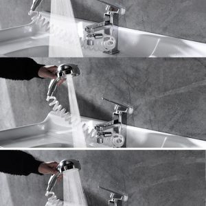 Wash Basin Faucet With External Shower