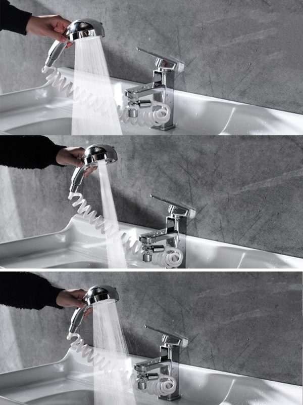 Wash Basin Faucet With External Shower