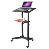 Rolling Laptop Desk Cart Adjustable Height (40 To 49)