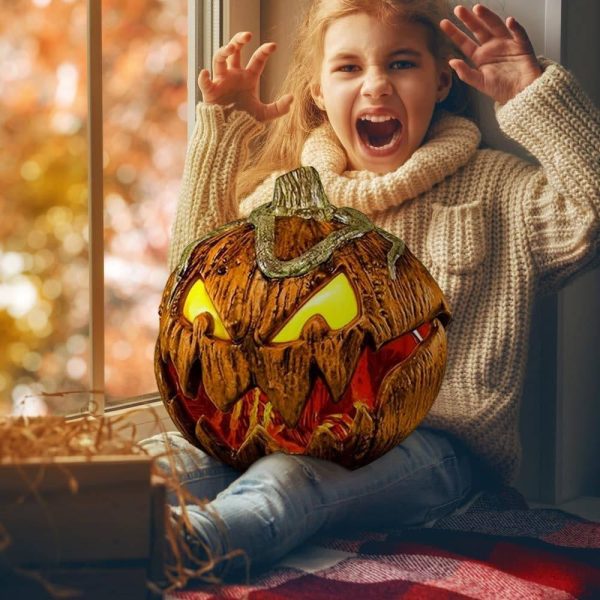 Halloween Scary Pumpkin With Lights