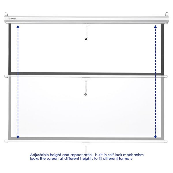 72 Projector Screen Manual Pull Down 4:3 (57X43)