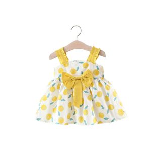 Baby Girl Thin Princess Dress With Hat