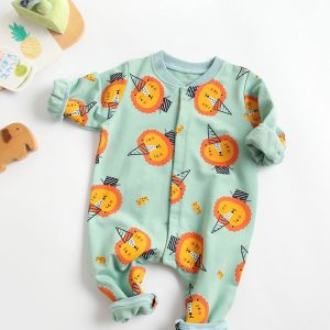 Baby Cartoon Long-Sleeved Romper