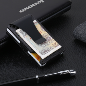 Carbon Fiber Rfid Anti-Magnetic Card Holder Wallet