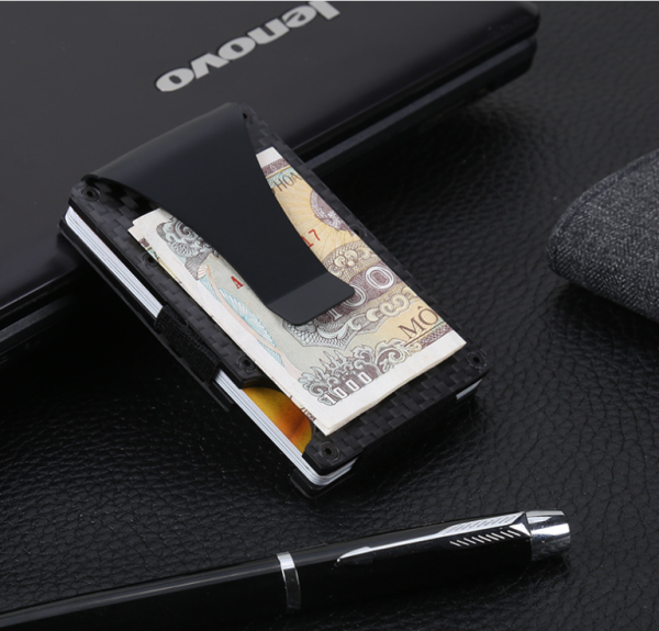 Carbon Fiber Rfid Anti-Magnetic Card Holder Wallet