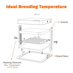 Chick Heating Plate Adjustable Height & Angle