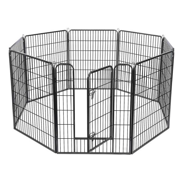 Heavy Duty Dog Kennel Playpen 40H 8-Panel 22Sq. Ft