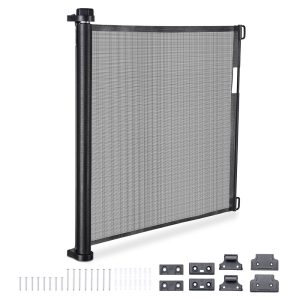 118X39 Baby Gates For Dogs Retractable Mesh Safety Gate