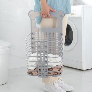 Foldable Laundry Storage Basket With Handle