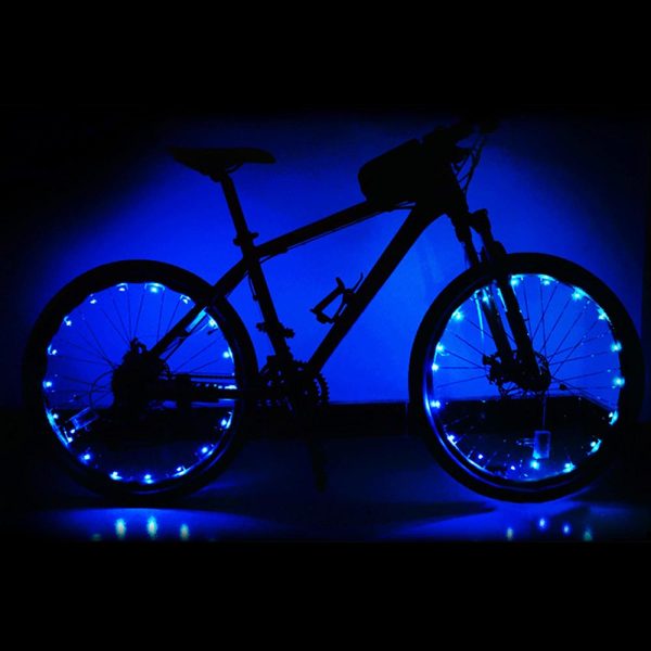 20 Leds 2M Automatic Bicycle Spoke Rim String Light Color Opt