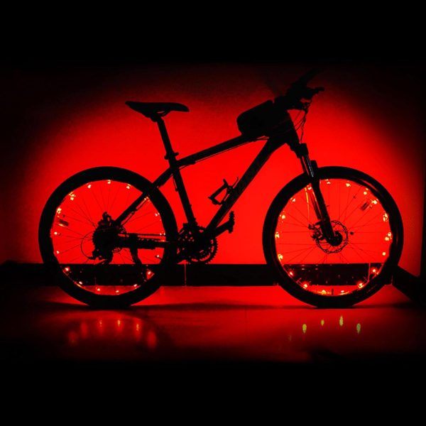 20 Leds 2M Automatic Bicycle Spoke Rim String Light Color Opt