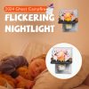 1 1 (2Pcs) Phantasm Halloween Ghost Campfire Flickering Nightlight