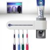 2-In-1 Uv Disinfection Toothbrush Holder Automatic Toothpaste Holder