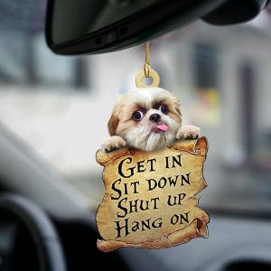 Shih Tzu In Two Sided Ornament