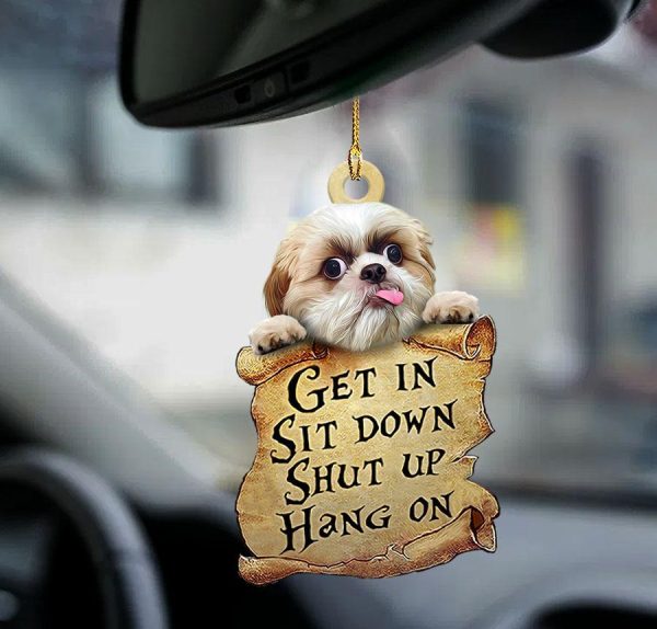 Shih Tzu In Two Sided Ornament