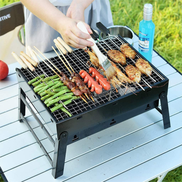 Premium Portable Small Tabletop Charcoal Grill