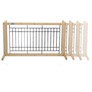 Solid Wood Indoor Freestanding Adjustable Pet Gate 21