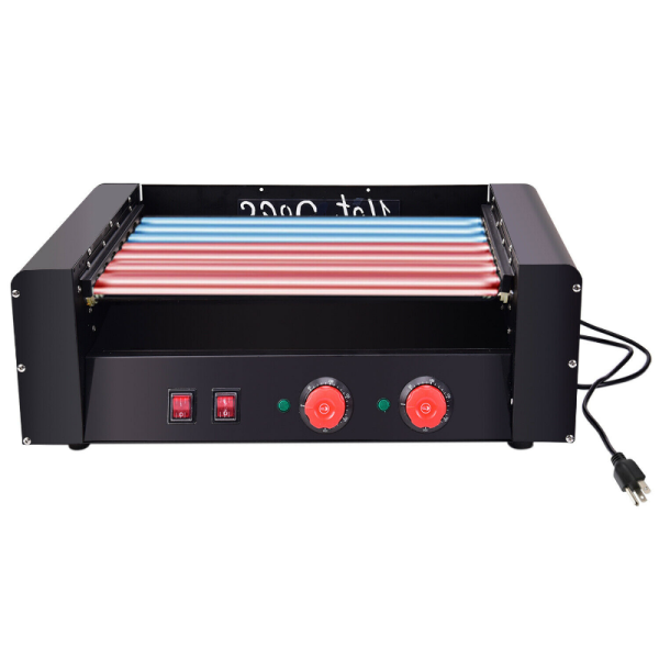 18 Dog Roller Black Cooker Grill Machine