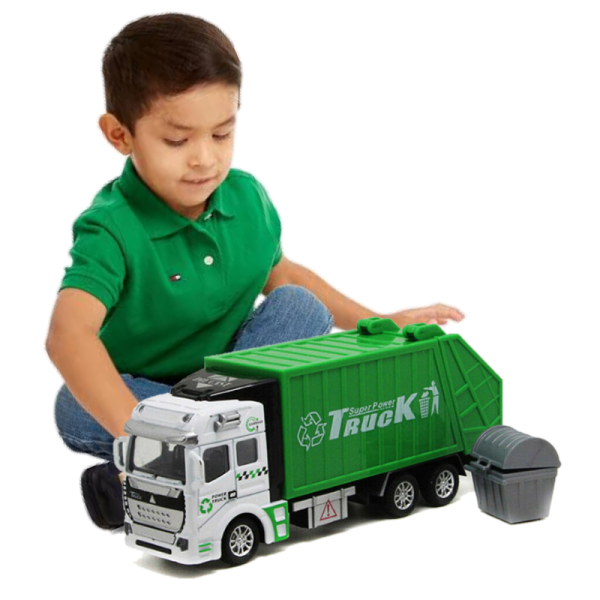 Realistic Kids Garbage Recycling Truck Toy