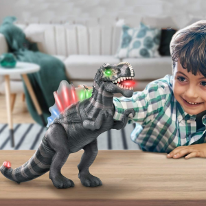 Realistic Kids Led Light Up Walking Dinosaur Toy With Sound