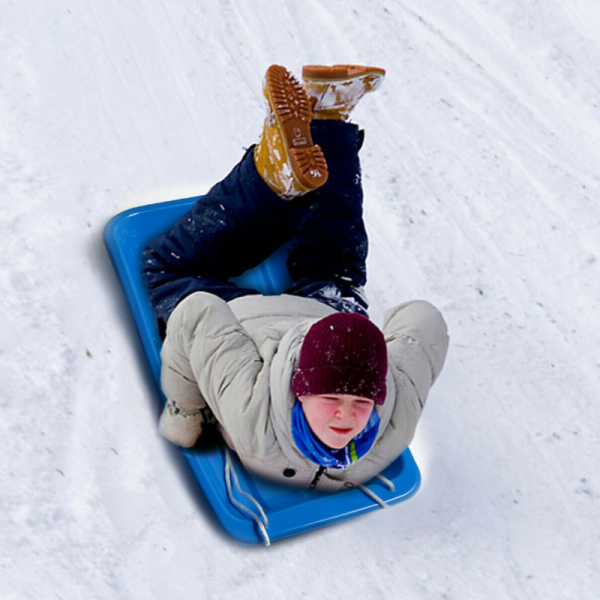 Spacious Plastic Kids / Adults Snow Sled