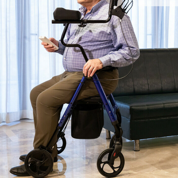 Premium Standing Upright Senior Walker With Seat