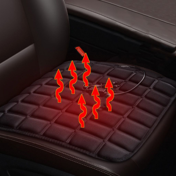 Premium Heated / Warm Car Seat Cover Pad 43×43Cm