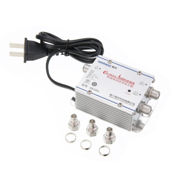 Universal Hdtv Digital Antenna Signal Amplifier / Booster 20Db