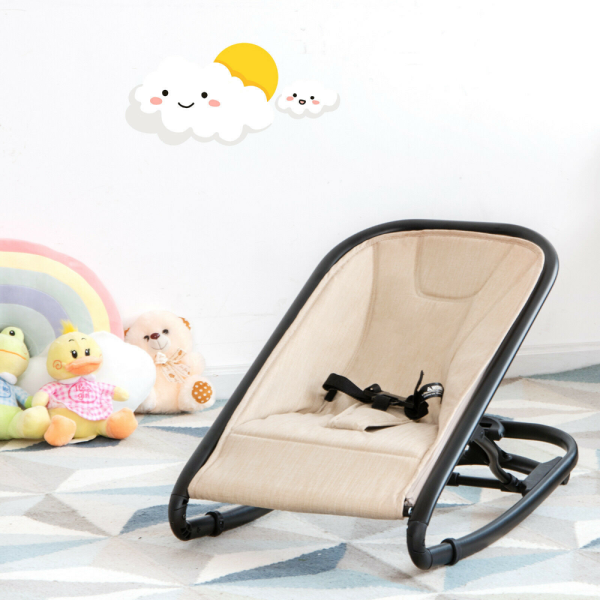 Adjustable 2-In-1 Baby Bouncer And Rocker Seat