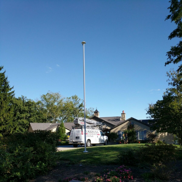 Powerful Solar Powered Flagpole Led Light