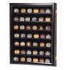 Military Shadow Box Pins Badge Coin Display Cabinet Rack Wood