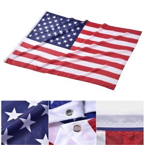 Us American Flag Star Stripe W/ Grommet For Flagpole