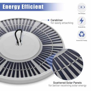 Flagpole Light Solar Powered Top Mount D11/16