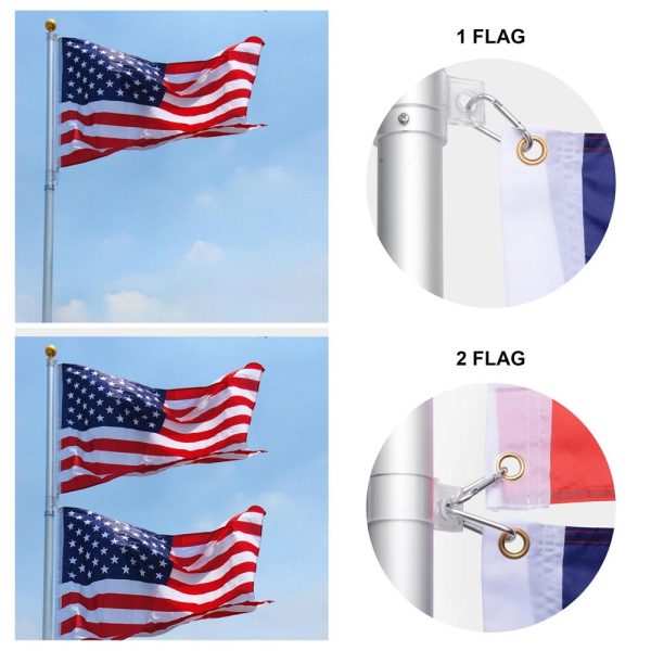 25Ft Telescoping Flagpole Kit