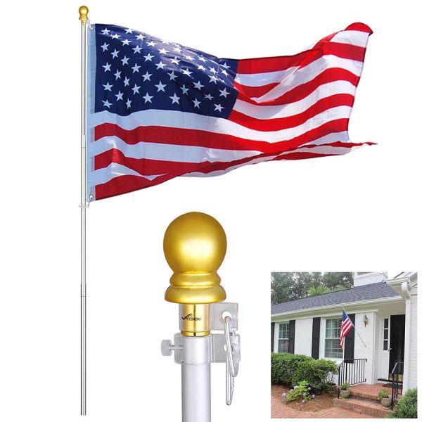 6Ft Flag Pole Telescoping Flagpole Kit