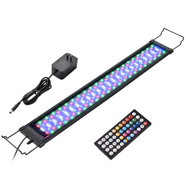 Aquabasik Led Aquarium Lights Plants Reef 32-39 Fish Tank Rgbw