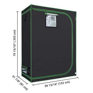 Hydroponic Mylar Reflective Grow Tent 5X2.7X6.7Ft