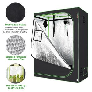 Hydroponic Mylar Reflective Grow Tent 5X2.7X6.7Ft