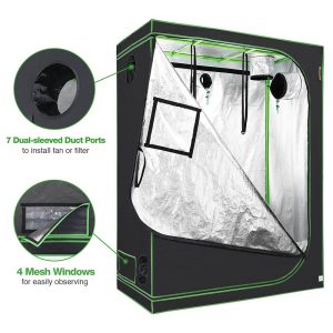 Hydroponic Mylar Reflective Grow Tent 5X2.7X6.7Ft