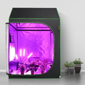 Roof Cube Grow Tent With Tray & Window 4X4X6Ft