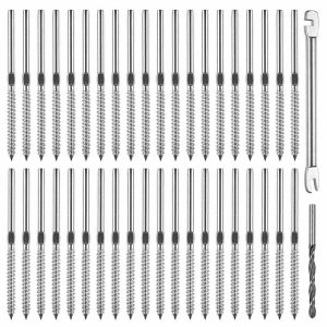 Left & Right Swage Lag Screw Terminal D1/8-3/16 40Ct/Pack