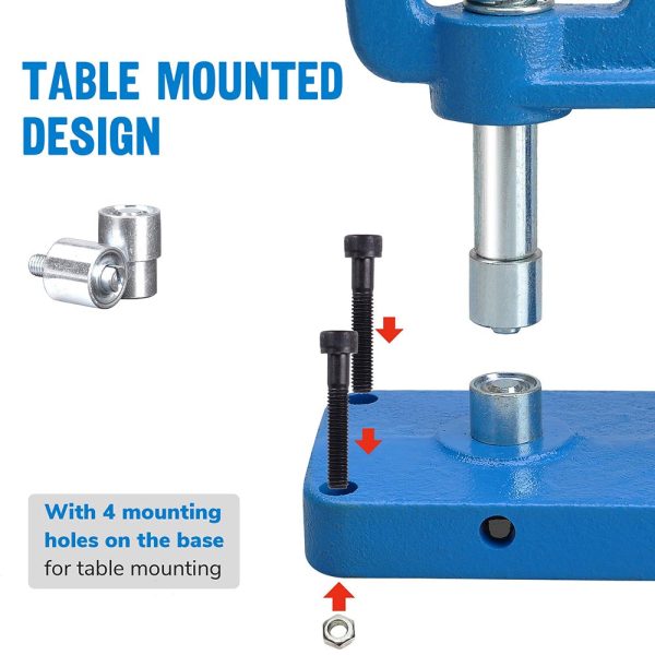 Heavy Duty Hand Press Grommet Machine #2 Die 600 Grommets