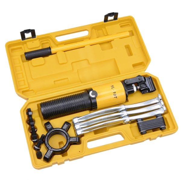 3-Jaw Hydraulic Gear Puller Changeable Kit W/ Case, 10 Ton