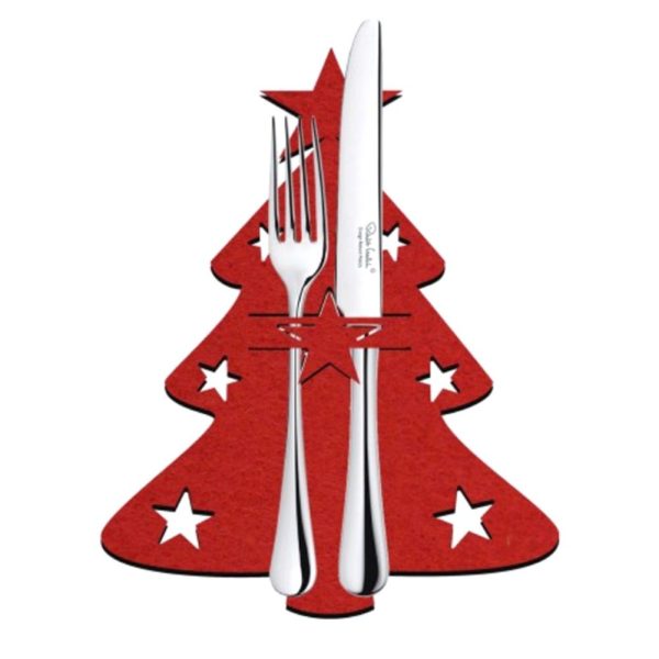 4-Piece Christmas Tree Cutlery Set